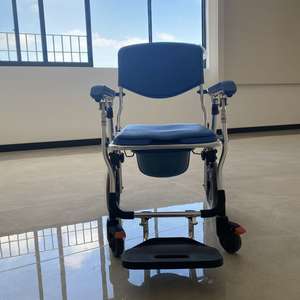 노인 및 장애인을 위한 가정용 이동식 변기 의자 휴대용 알루미늄 합금 트롤리 - Product Image 2