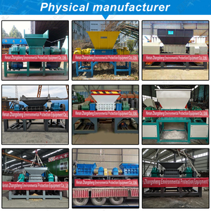 Trung Quốc Đôi Trục Hoàn Toàn Tự Động Điều Khiển Điện Tử Chất Thải Nhựa Khối U Giấy Kim Loại Lốp Gỗ Shredder Máy - Product Image 6