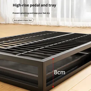 Thêm Lớn Thân Thiện Với Môi Con Chó Nhà Vệ Sinh Phẳng Dày Splash-Proof Nhựa Bồn Rửa Cho Nhỏ Lớn Chó Bô Làm Sạch Nguồn Cung Cấp - Product Image 4