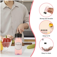 Bouteilles de 2oz avec bouchons Bouteilles de jus vides pour le jus Contenants réutilisables pour boire des shots de lait et de gingembre
