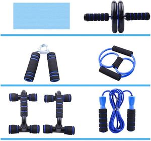 Wholesale 6-in-1 <b>AB</b> Wheel Roller Kit Hot Selling Home Workout Equipment Women's Abdominal Muscle Workout Set with Push Bar - Product Image 2