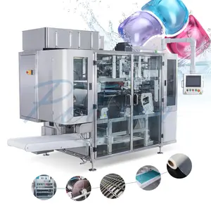 Polyva high performance wash detergent liquid liquid filling machine small pouch detergent pod making machine