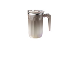 Mug à café à agitation automatique de 450 ml, tasse chauffante avec agitateur détachable, tasse à café à agitation automatique rechargeable pour le thé au lait