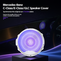 Cubierta Decorativa para Altavoces de Puerta con 64 Colores LED para Mercedes Clase E W213 W238 E-Coupe, Compatible con el Control de Iluminación Ambiental Original