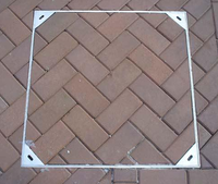 Couverture de regard invisible en acier inoxydable épaissi 304, grille de drainage des eaux usées, décoration noire durable