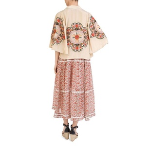 Nouveau Bohème Meilleure Vente Femmes Fille Vintage Ouvert Devant Élégant Dames Vintage Brodé Kimono - Product Image 2