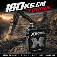 Motor Servo Robot XQ-POWER XQ-S9150D 180kg Tanpa Sikat Serial Bus Tahan Air Distributor ODM Lengan Industri 64mm 452g
