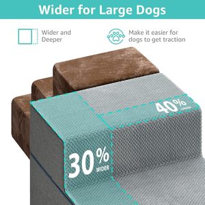 Hondentrappen voor hoge bedden om op hoog <span class=keywords><strong>bed</strong></span> te komen, 3-traps kattenhelling voor grote honden - Product Image 3