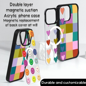 <span class=keywords><strong>Coque</strong></span> <span class=keywords><strong>de</strong></span> <span class=keywords><strong>téléphone</strong></span> <span class=keywords><strong>personnalisable</strong></span> DIY avec couche d'impression interchangeable en TPU et PC pour iPhone 17 Pro Max 16 15, protection d'appareil photo, étui magnétique sur mesure - Product Image 2