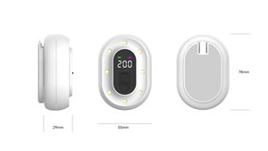 Stérilisateur de toilettes rechargeable OEM/ODM 2026 avec batterie 2000 mAh, 8 lumières UVC, désinfection automatique par induction - Product Image 6