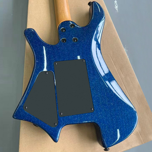 Guitarra Eléctrica Moderna sin Cabezal de 6 Cuerdas con Pastillas H-H, Puente Tremolo, Acabado Brillante, Logotipo Personalizado, Venta al por Mayor de Fábrica OEM - Product Image 4