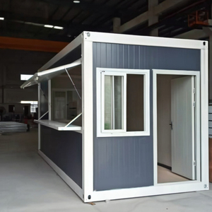 Trung Quốc 20ft có thể gập lại sang trọng đúc sẵn Di động vận chuyển prefab mô-đun gian hàng cà phê thanh container nhà cửa hàng nhỏ nhà - Product Image 2
