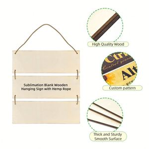 Hot Selling Fashionable Durable Sublimation Decorative Wall Twine <b>Wooden</b> <b>Sign</b> Wholesale Mdf <b>Custom</b> Door Hanger - Product Image 4