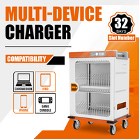 Station de charge rapide USB-C PD 3.0 certifiée ETL à 32 ports pour tablettes et iPhones avec gestion SMT sécurisée pour la charge multi-appareils