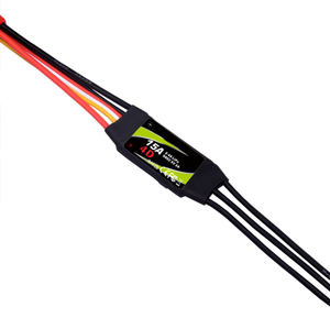 Controlador de velocidad sin escobillas 15A Slim ESC SBEC G2 2-4S Lipo con BEC de 5V/3A JST programable para aviones RC, drones FPV de ala fija. - Product Image 2