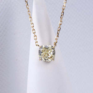 Luxury Womens Lab Grown Diamond <b>Necklace</b> <b>Chain</b> Pendant Gold Rose Gold White Gold Silver Premium Elegant Fine Jewelry - Product Image 4