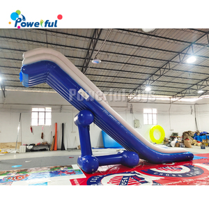 Tobogán Acuático Inflable Comercial para Yates, Tobogán Flotante Inflable Azul y Blanco para <span class=keywords><strong>Alquiler</strong></span> en Fiestas en Botes, Piscinas y Lagos - Product Image 6