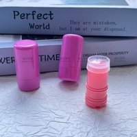 Tube de rouge à lèvres personnalisable en plastique ABS, capacité 4g, modèle 4102, emballage cosmétique solide pour baume aux herbes violettes