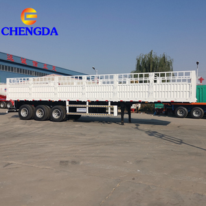 Semirremolque de Carga de Acero de 3 o 4 Ejes, 60 Toneladas, con Barandas Laterales, Reacondicionado de <span class=keywords><strong>Segunda</strong></span> <span class=keywords><strong>Mano</strong></span> - Product Image 6