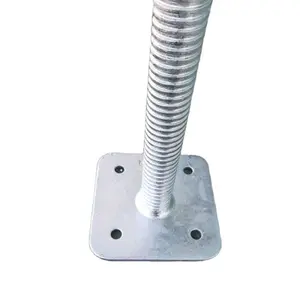 YOUFA Construction Scaffolding Screw Jack Adjustable Jack Base Solid Hollow Base Jack for sale