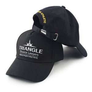 Custom Logo Designer 6 Panel Hat Black Baseball <b>Cap</b> Fitted Unisex <b>Cap</b> for <b>Men</b> - Product Image 3