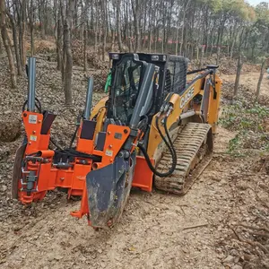 Skid Steer Loader Mesin Penggerak Pohon Penggerak Pohon Mesin Transplanter Lampiran Hidrolik