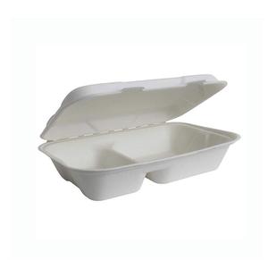 2 칸 도시락 일회용 바가스 종이 용기 - Product Image 6