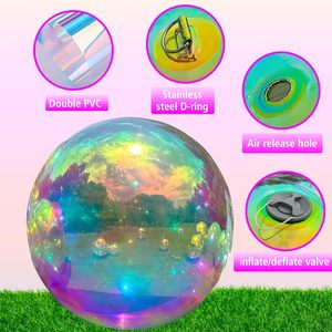 Palloni Gonfiabili in PVC a Specchio Metallizzato per Pubblicità, Decorazioni Natalizie, <span class=keywords><strong>Palloncini</strong></span> Giganti Iridescenti Impermeabili di Facile Montaggio - Product Image 5