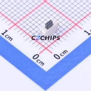 YTS-A004-1 Tactile Switch SMD Switch Single Pole Single Throw Rectangle Button 1.6N Horizontal Mount - Product Image 1