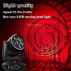 Cả hai ánh sáng Sharpy ánh sáng di chuyển đầu 7x40W RGBW dẫn hiệu ứng cầu vồng giật gân Pro ong mắt cho đám cưới DJ bên sân khấu Câu lạc bộ - Product Image 5