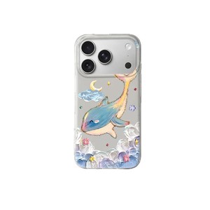 เคสโทรศัพท์มือถือ TPU ระดับพรีเมียมลายวาฬสีน้ำมันและลายสัตว์ที่ได้รับแรงบันดาลใจจากสายรัดข้อมือสำหรับ15 <span class=keywords><strong>PRO</strong></span> MAX 16 <span class=keywords><strong>Pro</strong></span> - Product Image 5
