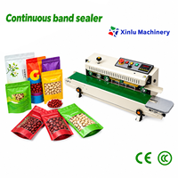 Machine de scellage continu pour sacs plastiques, scelleuse à induction électromagnétique pour sachets de thé Boba