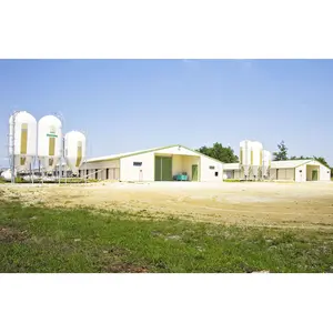 Low Cost Commercial Prefab Steel Structure Building Shed Design Prefabricated Broiler And Layer Chicken Poultry Farm House