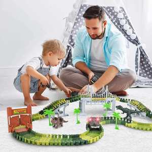 Nuevo y Popular Set de Pistas de Carreras de Dinosaurios, Juego de Trenes para Niños, Juguete de Construcción de Vías de Tren para Armar - Product Image 4