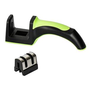 Aiguiseur de couteaux de cuisine avec manche en ABS recouvert de caoutchouc, outil d'affûtage manuel en acier au carbone multi-grains pour usage domestique - Product Image 5