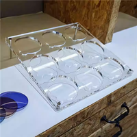 Présentoir de lentilles optiques vitrine vitrine acrylique Transparent équipement de présentoir de lentilles de lunettes de haute qualité
