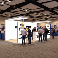 Stand d'exposition modulaire en aluminium rétroéclairé SEG portable pour salon professionnel 3x6