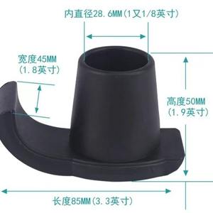 Alfombrilla para pies de trineo antideslizante, puntas para pies de andador, esquís de posavasos resistentes para andadores plegables, accesorios para andadores - Product Image 3