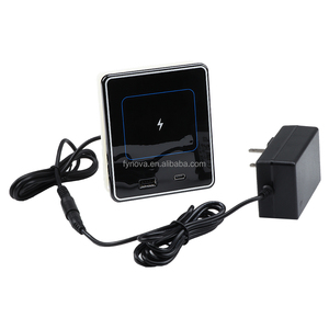 Cargador inalámbrico de escritorio integrado Invisible <span class=keywords><strong>Simple</strong></span> Ojal oculto Power All Phones con 2A UK & US Plug Standard - Product Image 3