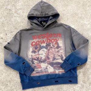 Fournisseur de premier plan : Sweat à demi-zip unisexe surdimensionné, personnalisé, vintage, effet usé, délavé soleil, délavé à l'acide, brodé, écologique, premium - Product Image 3