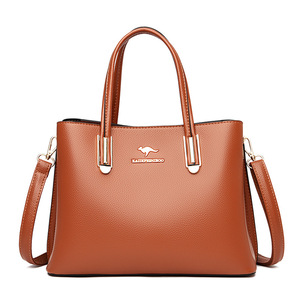 Vente directe d'usine, sacs à main rétro de luxe pour femmes, grande capacité, cuir PU, sac fourre-tout vintage, sac à bandoulière, sac de shopping pour femmes - Product Image 2