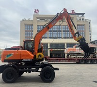 Excavatrice forestière JG108S avec grappin rotatif intégré