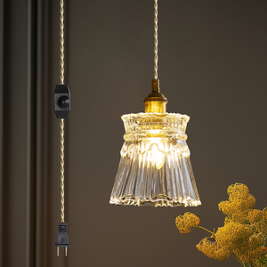 Petite suspension décorative Luminaires de luxe en verre transparent ArtDecor Éclairage intérieur pour la maison, le salon et la chambre à coucher - Product Image 1