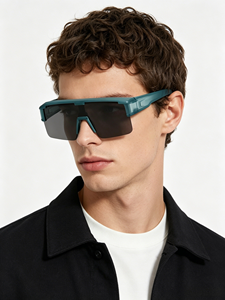 <span class=keywords><strong>Gafas</strong></span> de Sol YANA HM899 Unisex Futuristas de Media Montura, de Una Sola Pieza, Polarizadas TAC con Protección UV400 para Conducir al Aire Libre, Logotipo Personalizado OEM/ODM - Product Image 2