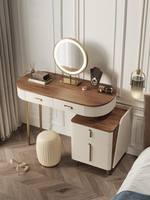 Best-seller Mobilier de Chambre Commode à Maquillage à Tiroirs Multiples Coiffeuse Vanité Grand Rangement Intérieur Maison Coiffeuse avec Miroir LED