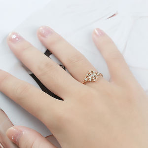 Anel de design moderno, joia, <span class=keywords><strong>14k</strong></span>, preço do anel de ouro - Product Image 5