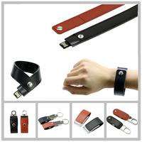 Pulsera de cuero PU USB Flash Drive 32GB 16GB 8GB 4GB Pen Drive PenDrive Flash Drive Memoria USB Flash Card USB Stick Pulsera