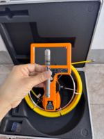 Endoscope industriel 14MM Caméra d'inspection des égouts étanche IP68 Câble de 20m Moniteur LCD 7 pouces Transmetteur 512Hz Zoom 8x 6 LED