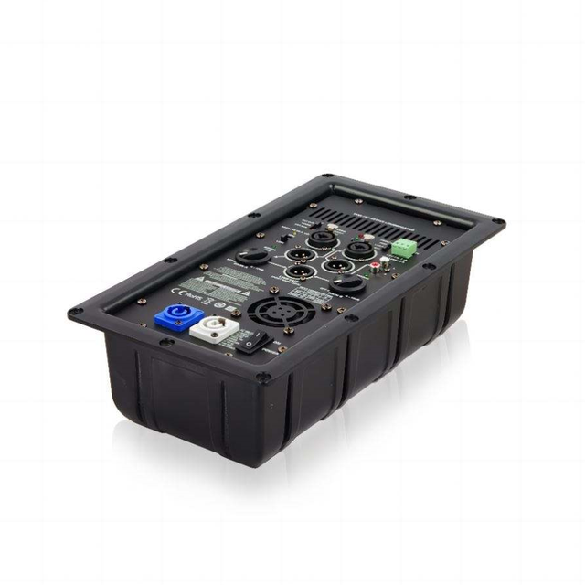 COKYIS K12A Digital Audio 500W+500W Class D Metal Active Power Amplifier with XLR Input and 131dB Max SPL