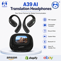 Audífonos de Traducción IA A39, 146 Idiomas, Voz Bidireccional en Tiempo Real, Auriculares Inalámbricos, Sonido de Alta Fidelidad, Nuevo Pro